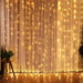 LED Garland Curtain Lights 8 Modes USB Remote Control Fairy Lights String Wedding Christmas Decor for Home Bedroom New Year Lamp - Allofbeauty