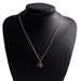 Simple Style Black Color Enamel Clover Necklaces &amp; Pendants for Women Girl Femme Bijoux Colar Valentine&#39;s Day Trinket - Allofbeauty