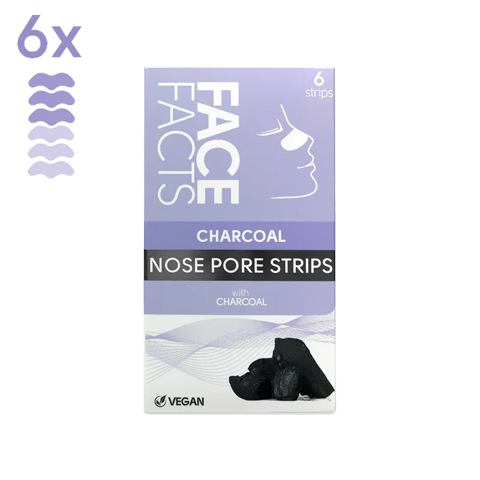 Face Facts Charcoal Nose Pore Strips - 6 Strips