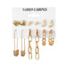 FNIO Women's Earrings Set Pearl Earrings For Women Bohemian Fashion Jewelry 2020 Geometric Crystal Heart Stud Earrings - Allofbeauty
