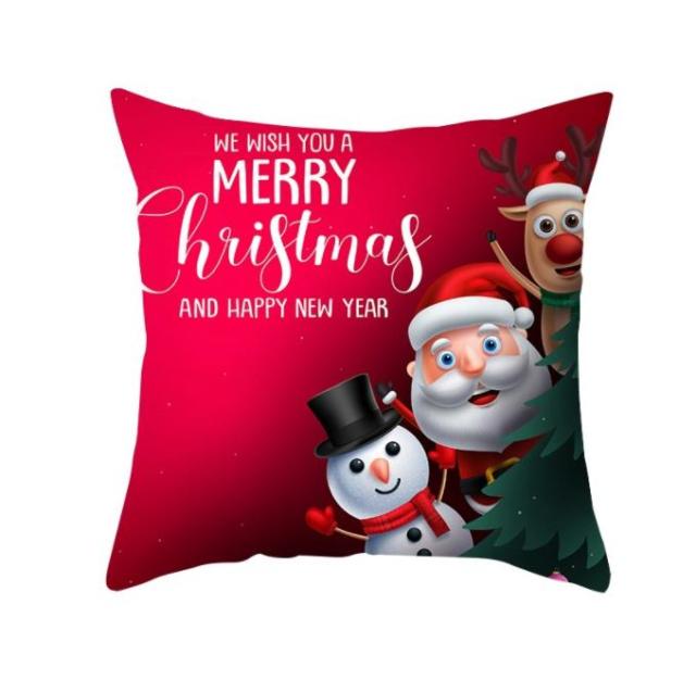 Santa pillowcase Happy New Year 2022 Xmas Gifts 2021 Christmas Decor For Home Merry Christmas Ornament Navidad Natal Xmas Gifts